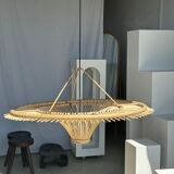 Suspension rattan saucer iron frame D:120 H:60