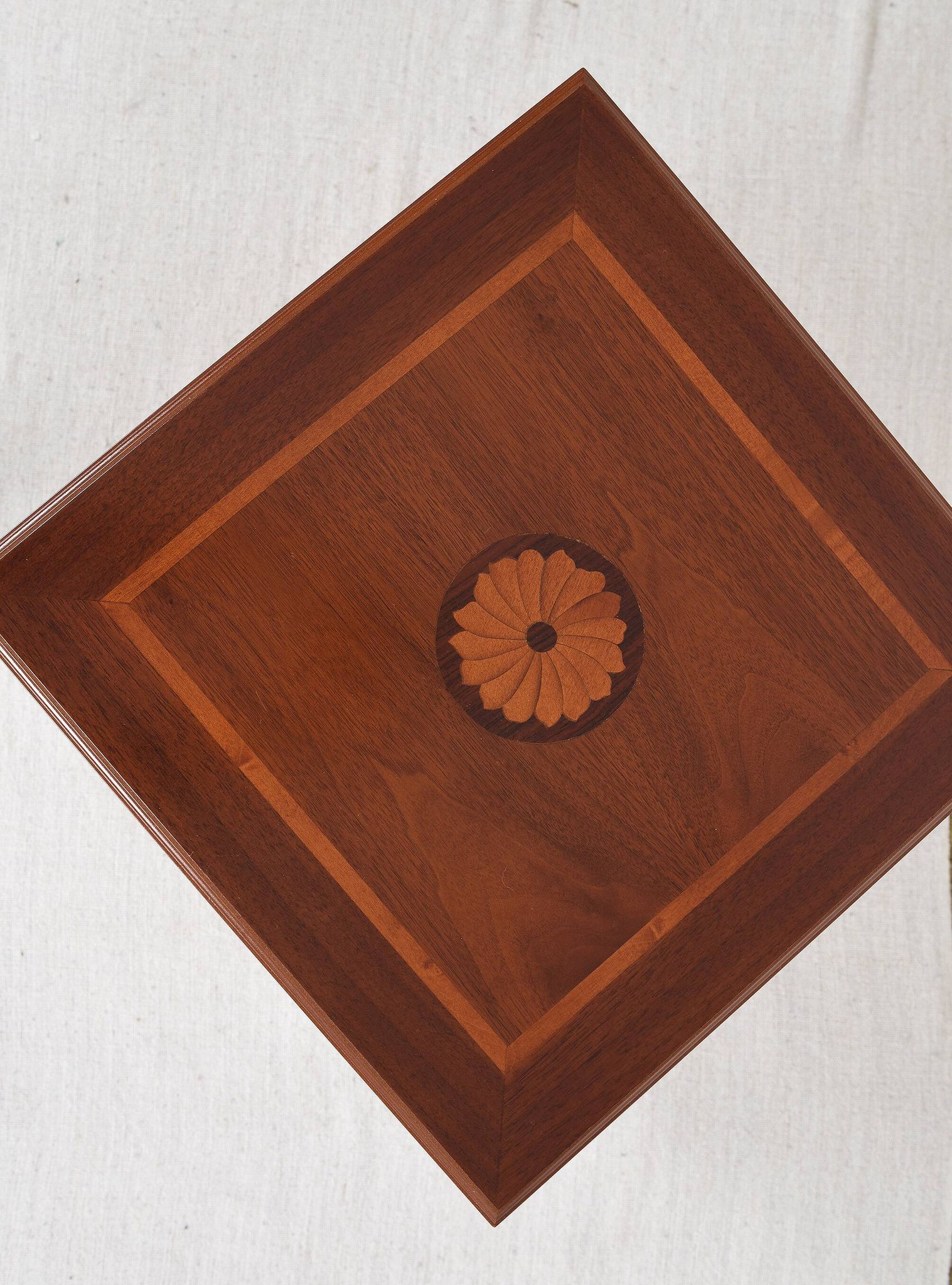 Revolving bookcase, rotating furniture (book mill), mahogany, three floors.
