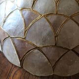 Vintage Brass Mother-of-Pearl Corolla Suspension