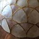 Suspension corolle Nacre Laiton vintage