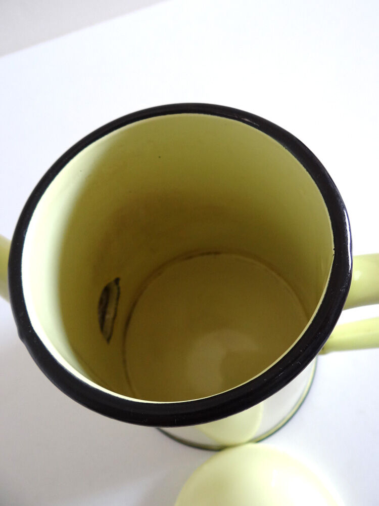 Light yellow glazed coffeepot