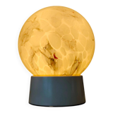 Vintage  Thabur Marble-Effect Globe Lamp – 1930-1950 - Netherlands
