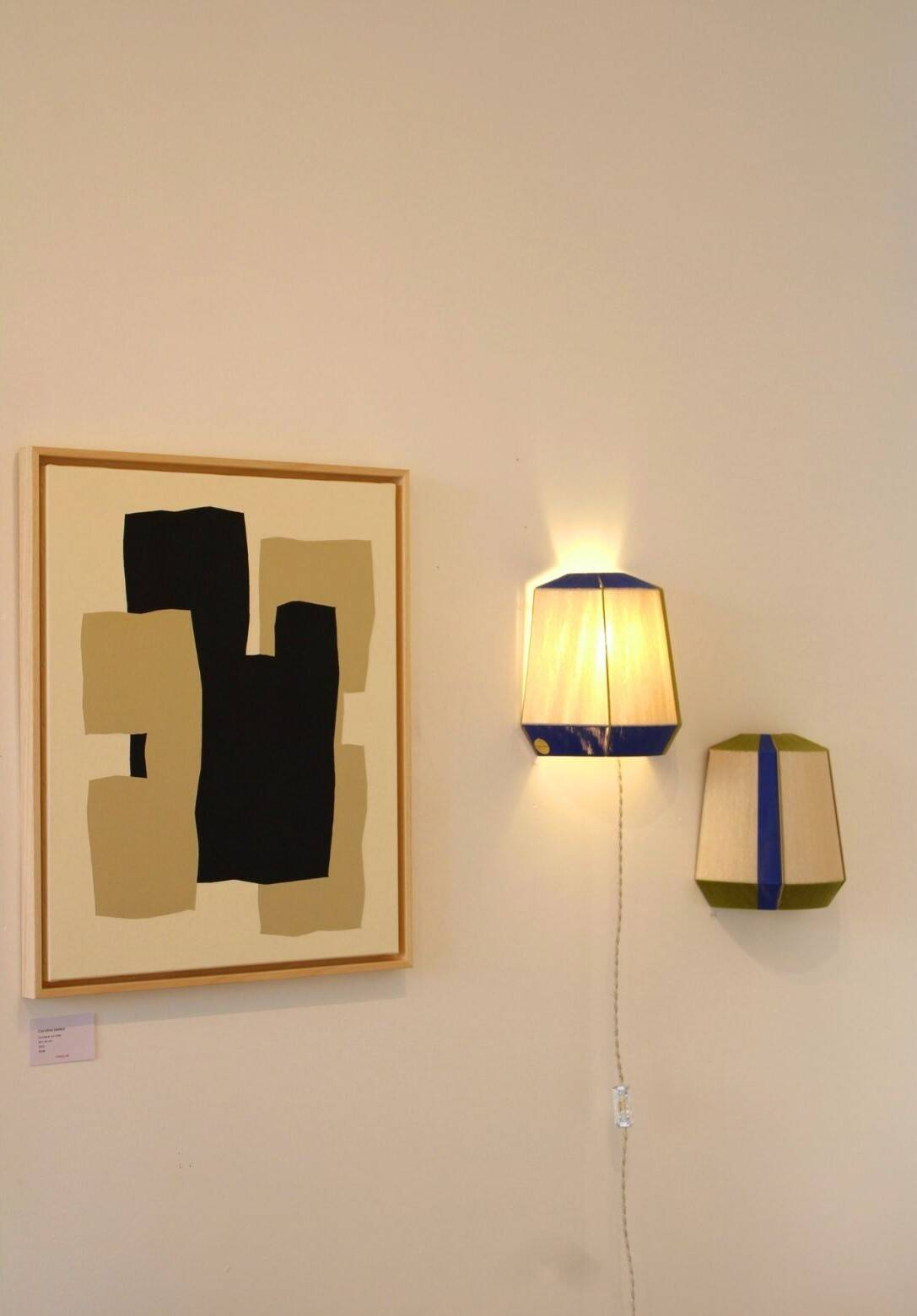 Wall lamp l'Epicurienne olive electric blue