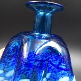 Blue glass vase and touches of white