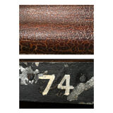 Wooden postal sorting furniture with 80 lockers