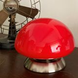 Lampe champignon tactile rouge