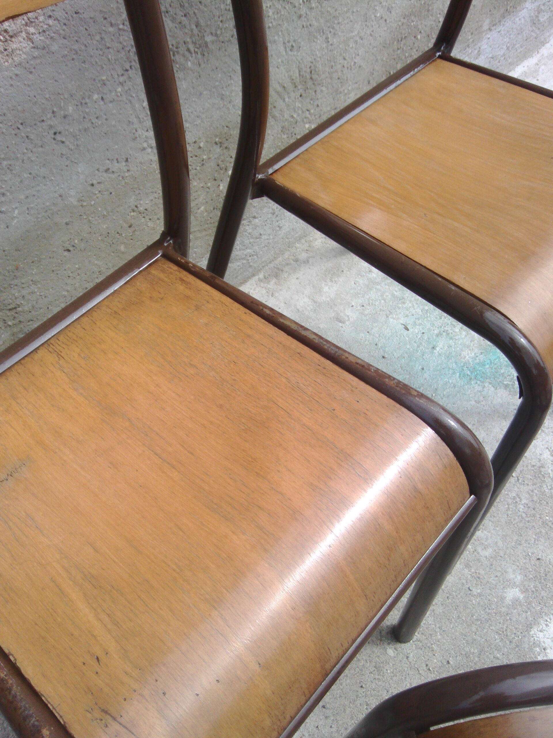 4 Mullca vintage school chairs