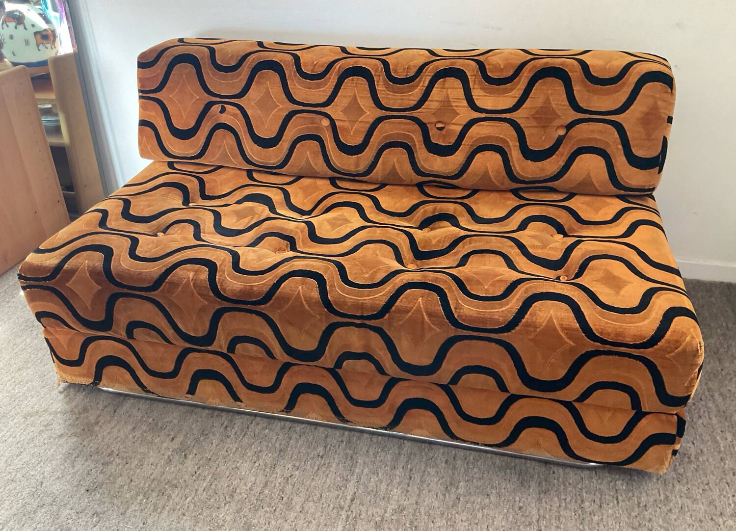 Space Age sofa convertible armchair 70s