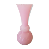 Vintage pink opaline vase