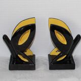 Pair of ceramic book greenhouse