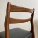 Chaise vintage bois et skaï noir