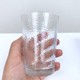 Lot de six verres en verre martelé