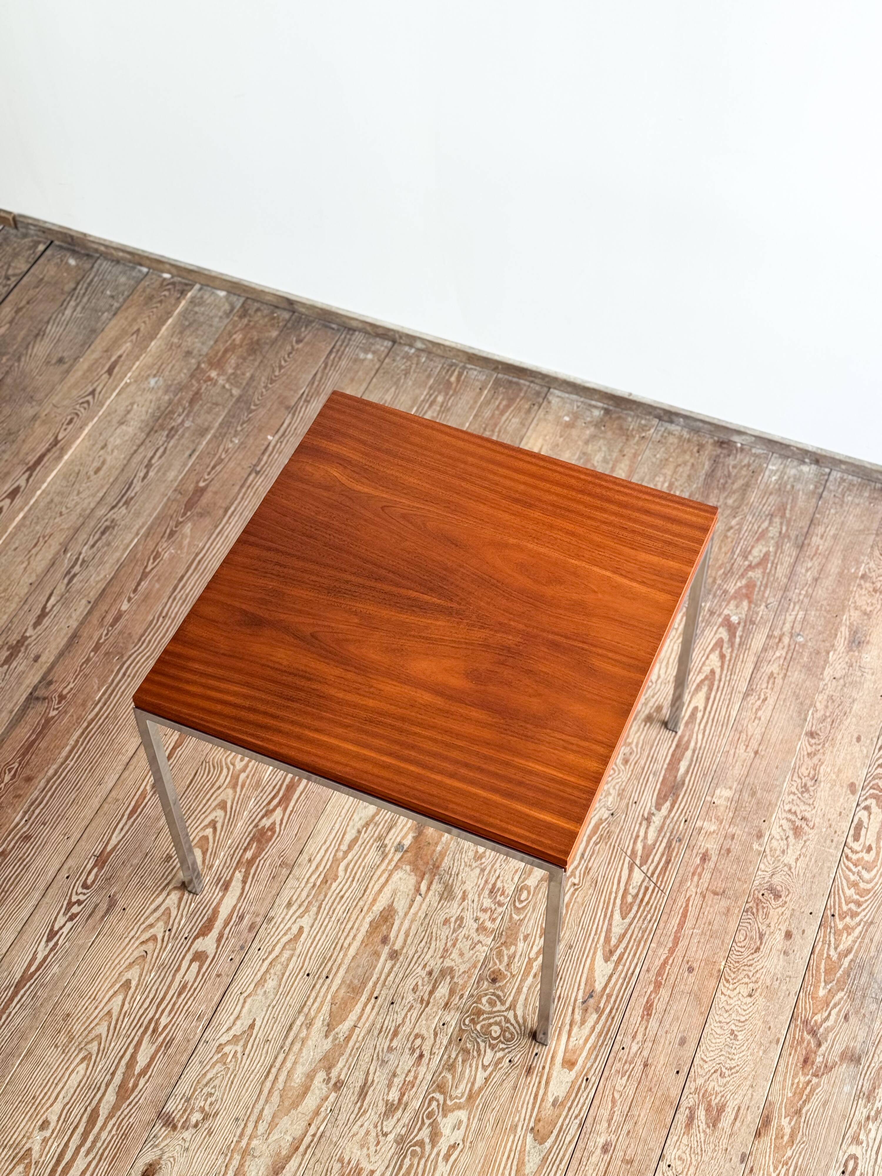 Table extensible par Wilhelm Renz en teck et chrome, Mid Century design