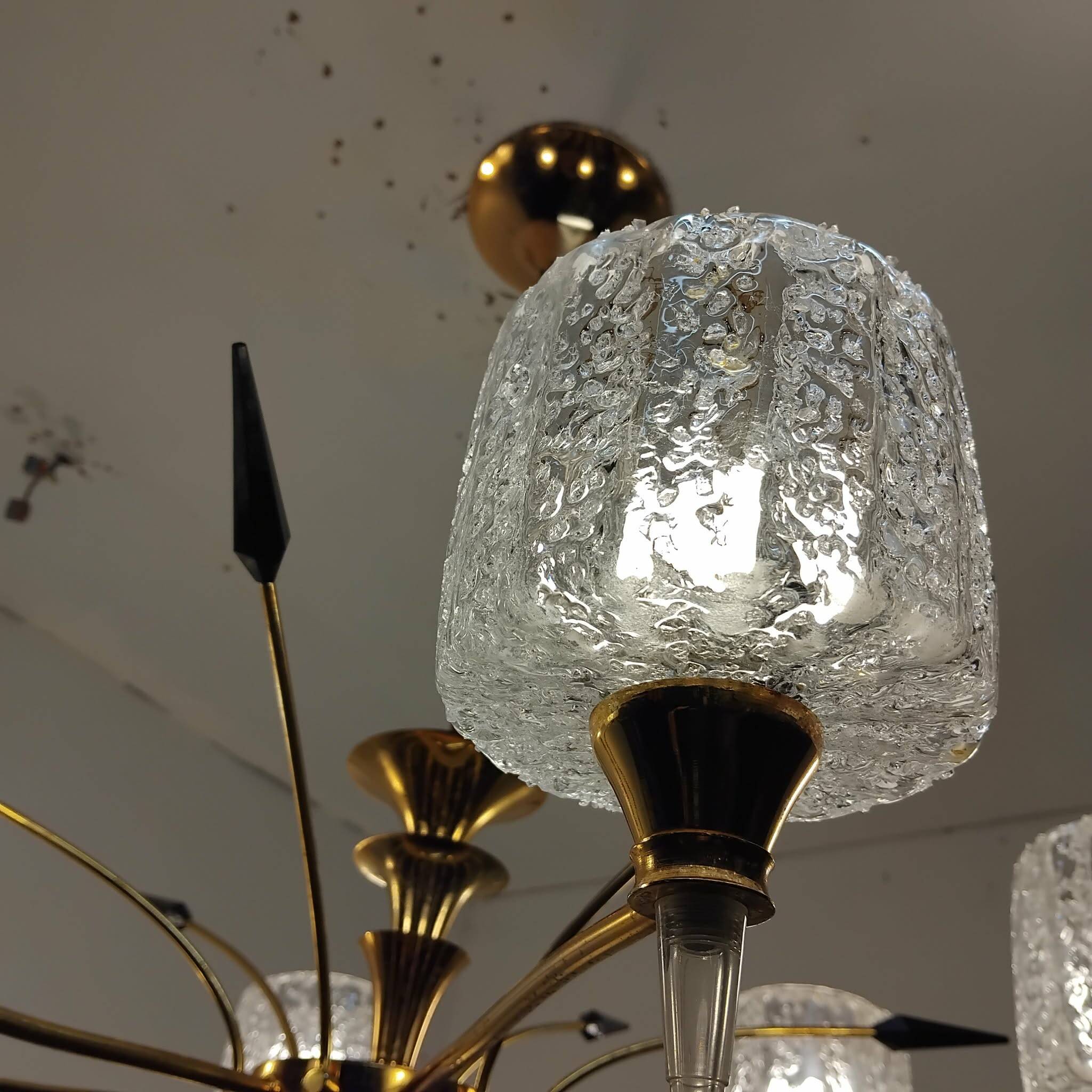 Light fixture from the 40s/50s with 6 arms.