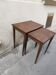 Pair of nesting tables in wood
