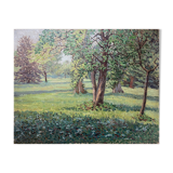 HST painting "Sunny Glade" Impressionism Hélène Foucault (1886-1959)