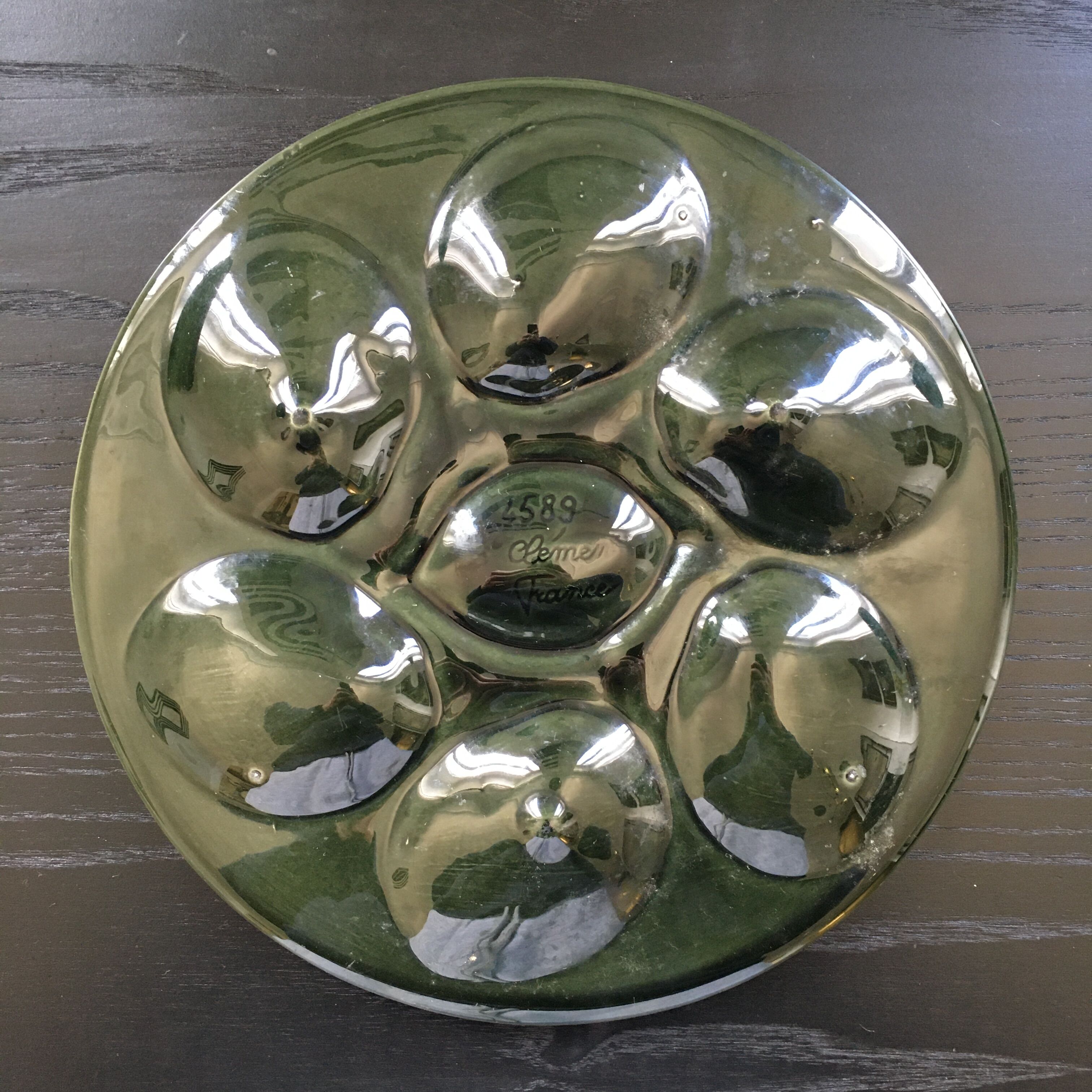 Lot de 6 assiettes à huîtres St Clément