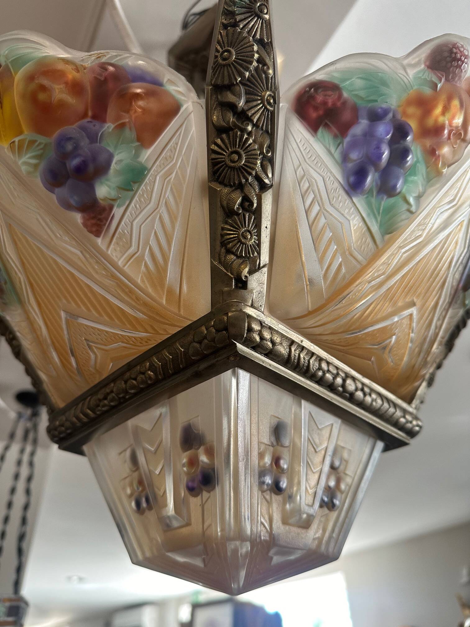 Very beautiful Art Deco chandelier.