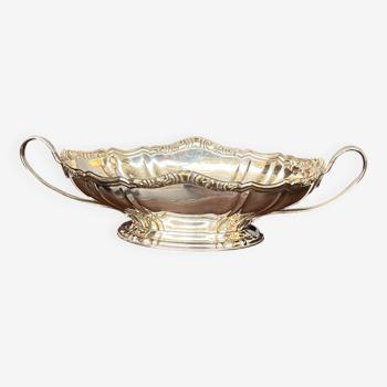 Louis XV-style vase. Silver plated.