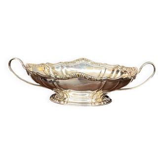 Louis XV-style vase. Silver plated.