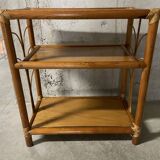 1960s rattan shelf