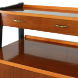 Vintage high sideboard two piece cabinet 'Korpela'