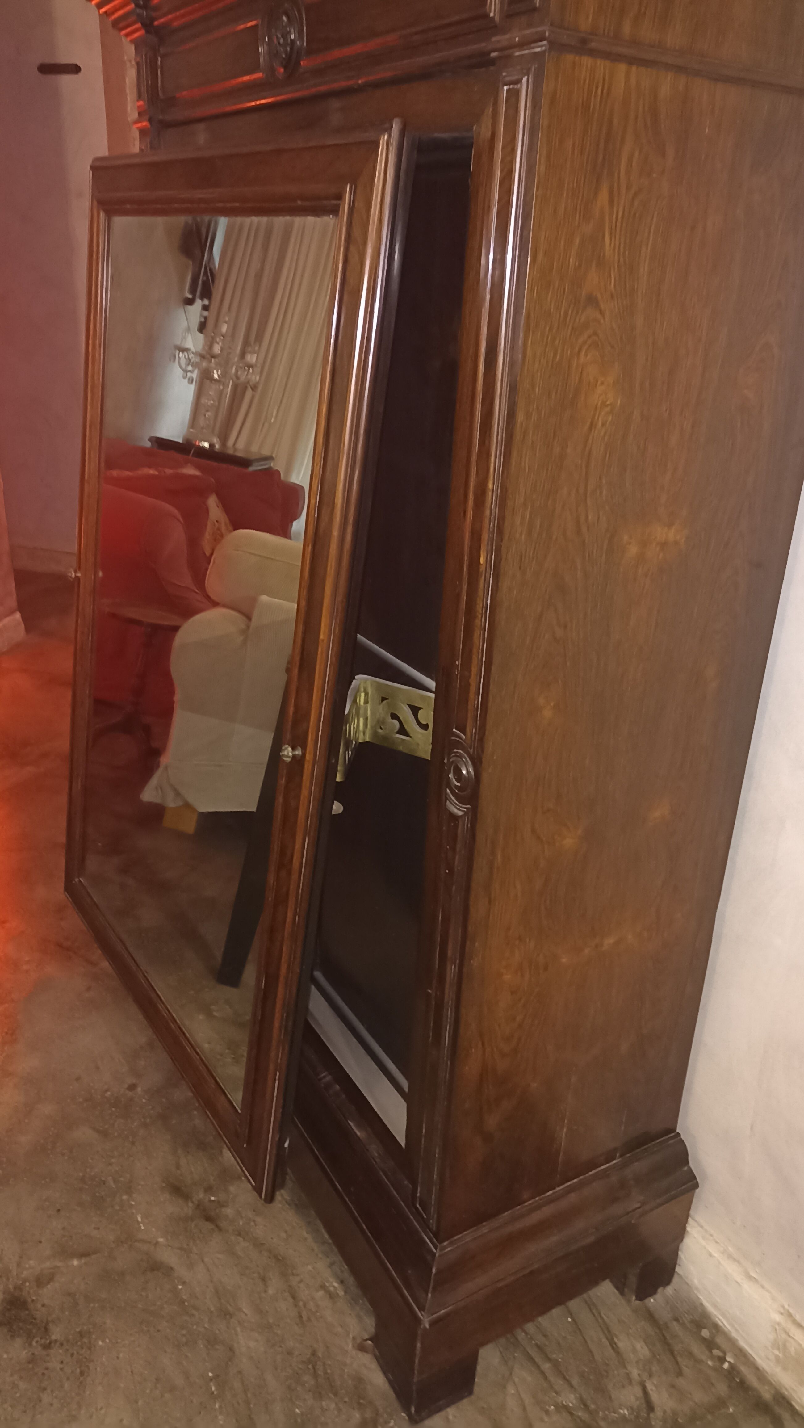 19th century rosewood wardrobe