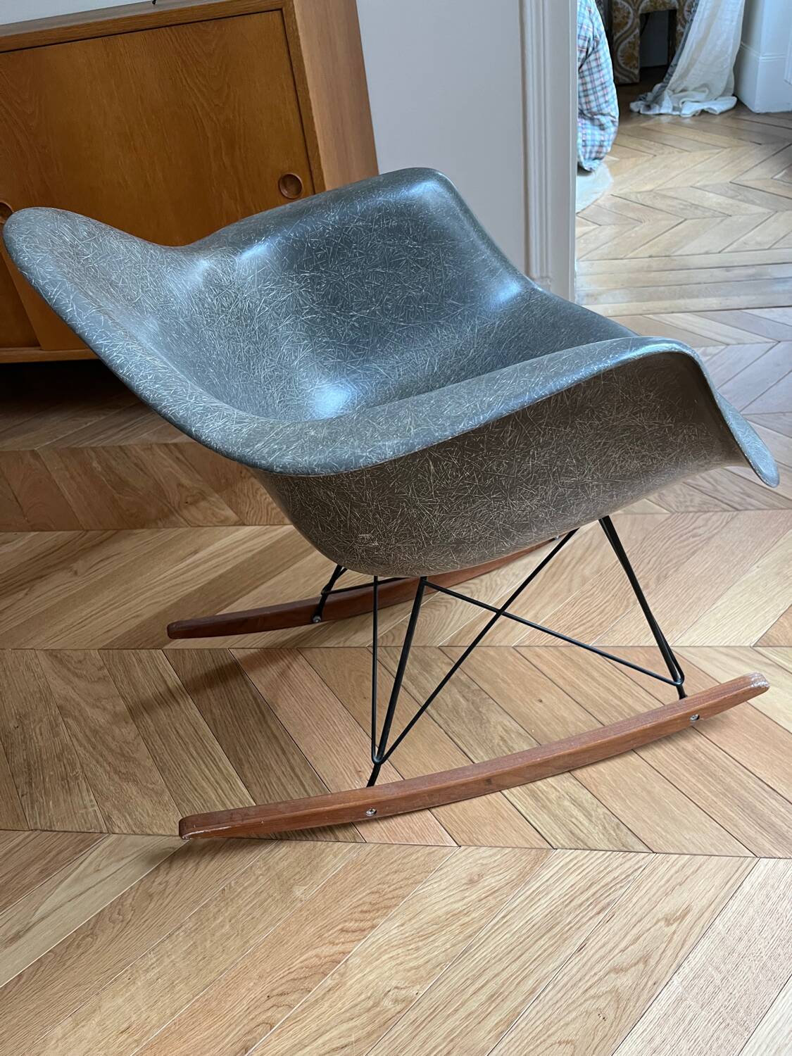 Original Eames Hermann Miller Fiberglass RAR Rocking Chair