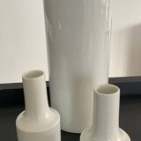 Trio of vintage West German porcelain vases