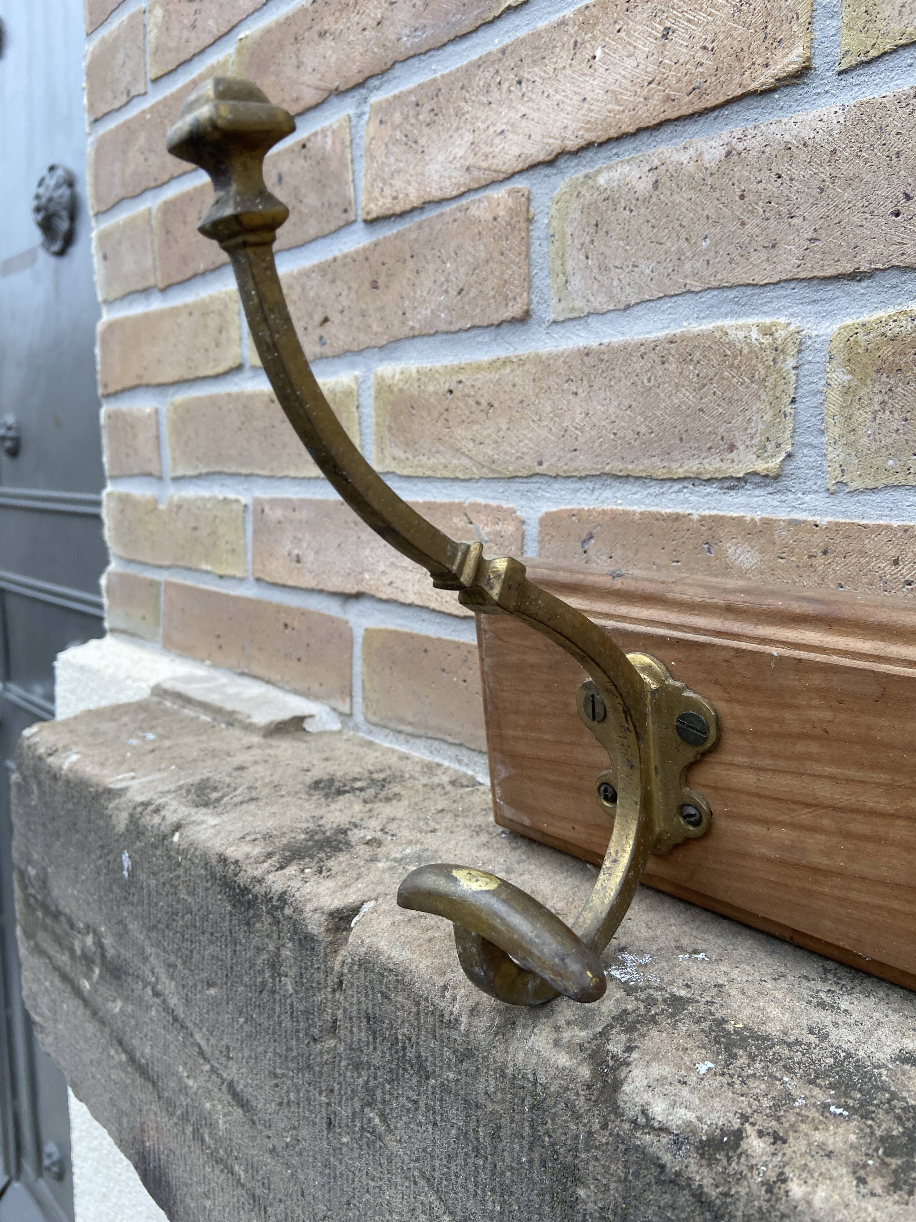 Wall coat rack vintage administrative hooks workshop