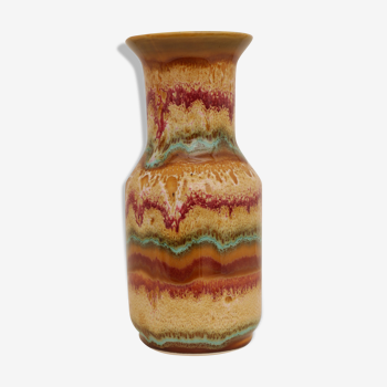 Vase en grès multicolore