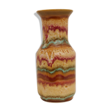 Multi-coloured sandstone vase