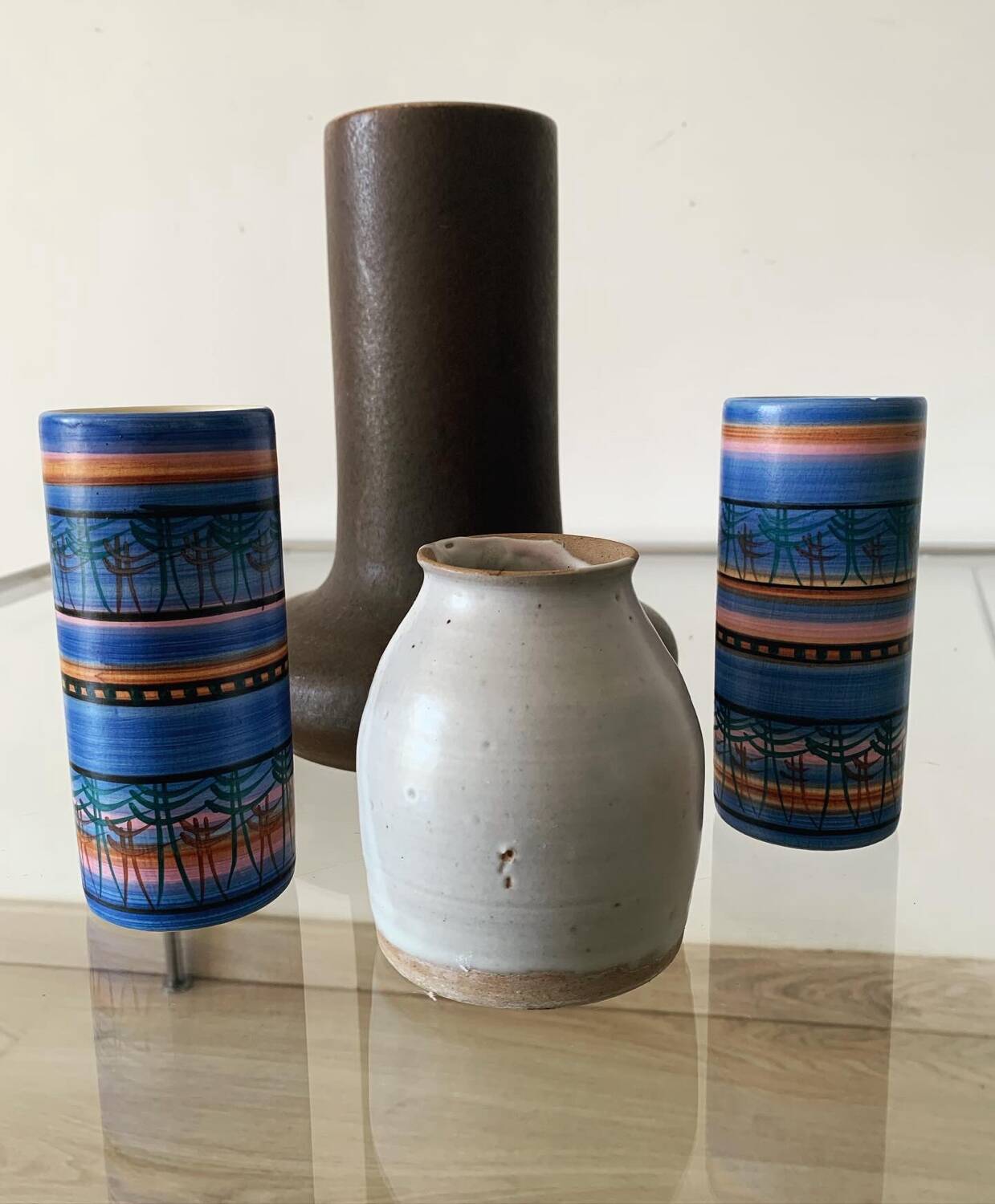 Roller vases by Michel Gorgeon for Vallauris