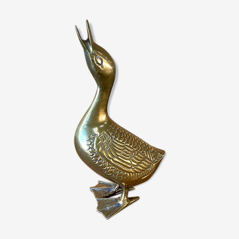 Vintage brass duck