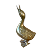Vintage brass duck
