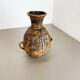 Fat lava pottery "maya tiki" vase by jasba ceramics, germany, 1970s