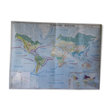 World map, edition M.D.I 1976