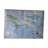 World map, edition M.D.I 1976