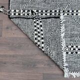 Berber carpet black zanafi 150x250 cm