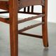 Set of 2 Art Nouveau/Jugendstil dining chairs with suede upholstery
