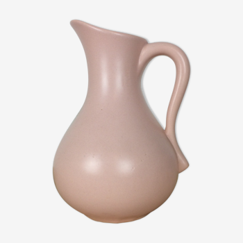 Vase forme pichet céramique rose "Roland"