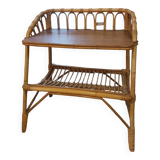Rattan bedside table