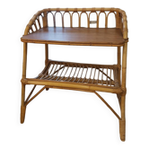 Table de chevet en rotin