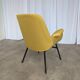Vintage Mid-Century Modern Yellow Fabric Armchair - Alvin Lustig Style