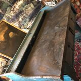 Cast iron and wood workbench