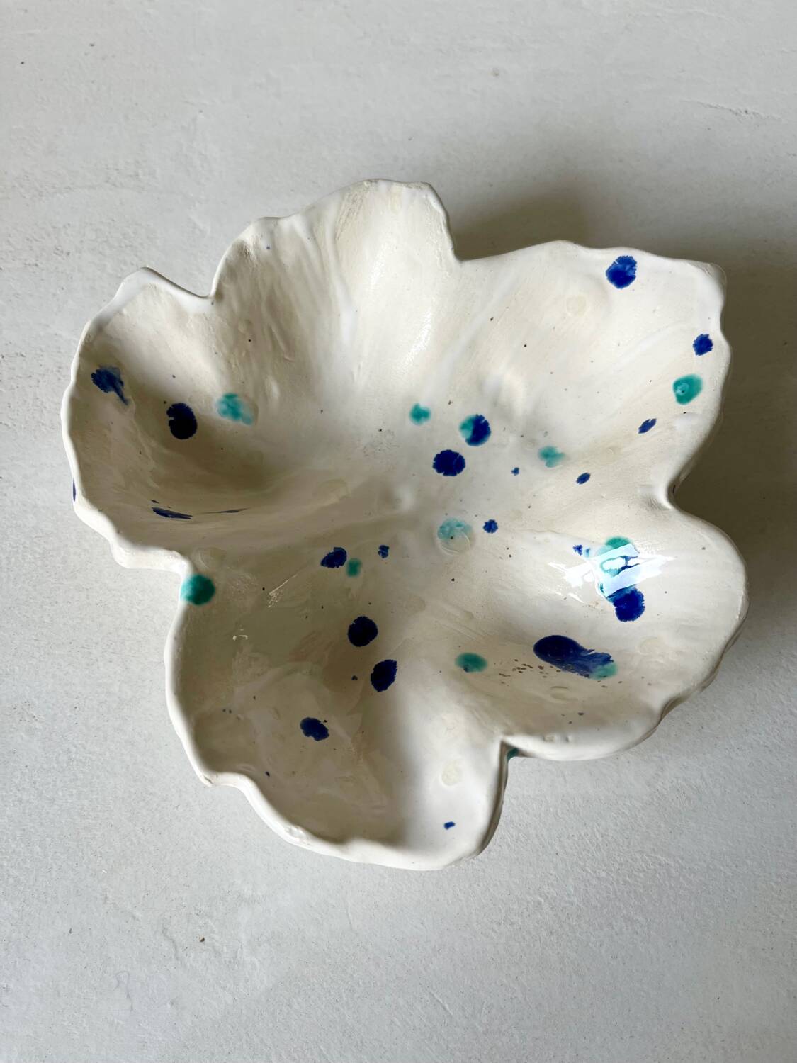 Speckled ceramic bowl