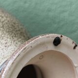 Vintage lamp, speckled ceramic base