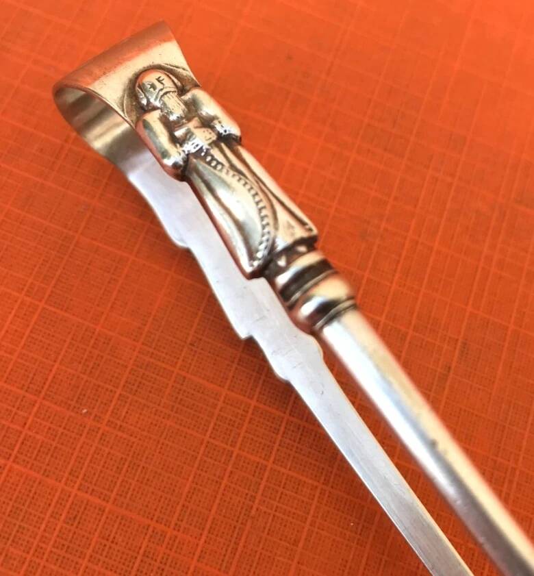 1900s Sugar tongs Religious decoration Apostle