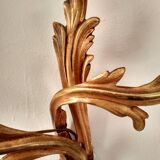 Pair of wall light 19th century Louis XV style ormolu 2 branches