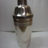 Shaker & 8 cups silver art deco, 1940/50